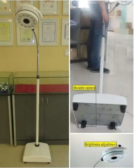 Переносная хирургическая Светодиодная лампа для осмотра с 12 отверстиями, с сертификатом се