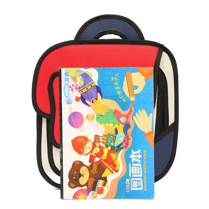 Custom 2 D Colorful Children Small Kids Baby Book Backpack Primary  School Bag backpacks for boys and girls