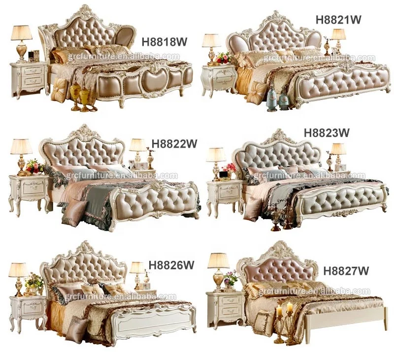 H8816W hotel modern king size wooden bed frame