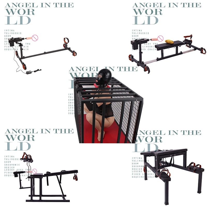 Sadism and Masochism Teach slave Love Deeper Position Sex tool to make love tools With handcuffs sex chair