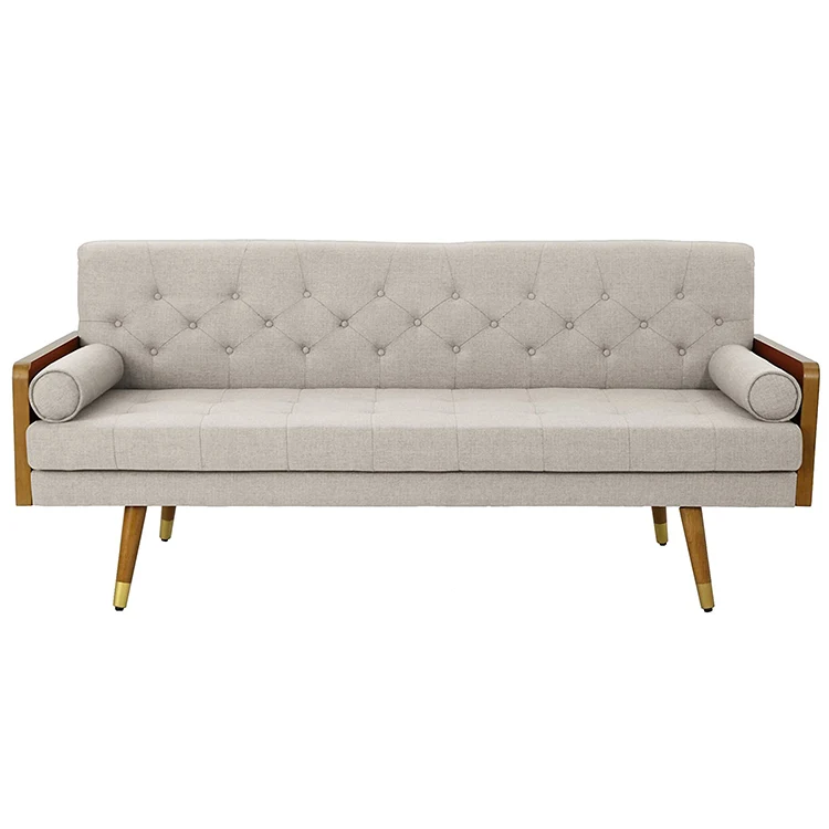 Amazon hot selling fabric wholesale luxury sofa double seat couch home living room furniture lounge Tufted sofa chair