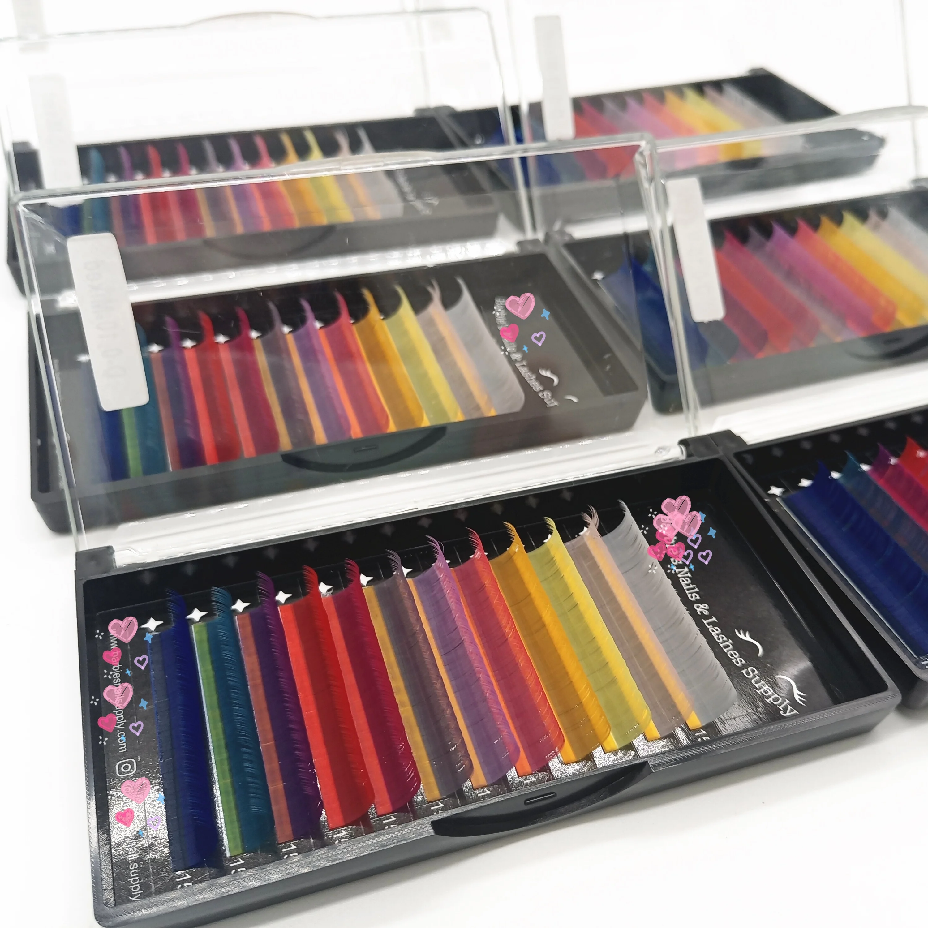 Разноцветные накладные ресницы радужного цвета Индивидуальные Накладные оптовая продажа разноцветных накладных ресниц из искусственной норки