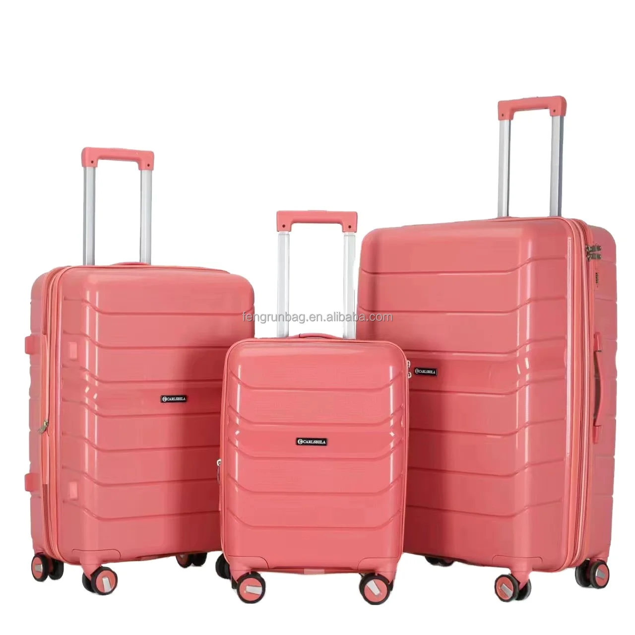 Factory Direct Price Cheap Fashion PP Large Capacity Anti Drop Travel Suitcases Set