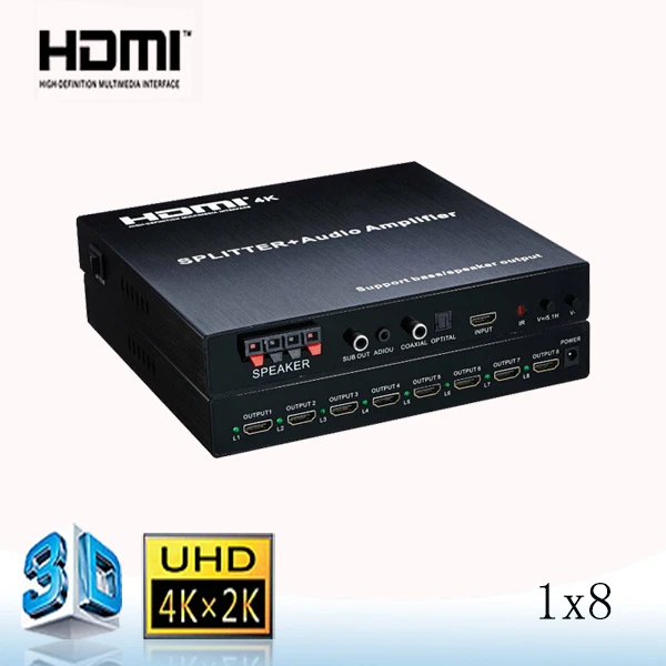Караоке усилитель 8 портов hdmi разветвители с поддержкой 4 К