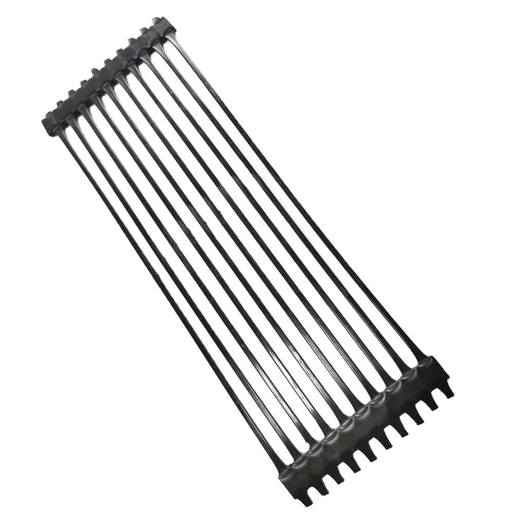 retaining wall geogrid uniaxial pp geogrid100kN