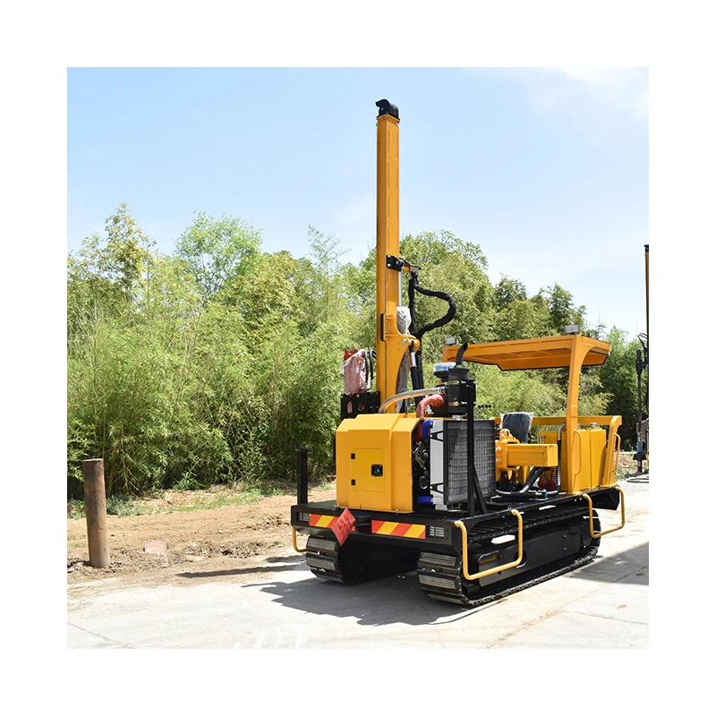 Quick Shipping 6m Solar Power Crawler Pile Driver GPS Core Including Motor Engine Ground Screw Photovoltaic Pile Driving