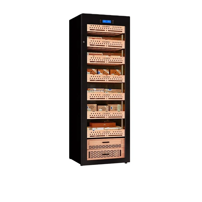 Hot Selling Cigar Humidor Cabinet Electronic Humidor Cabinet With Spanish Cedar Wood Shelves & Hygrometer Cigar accessories