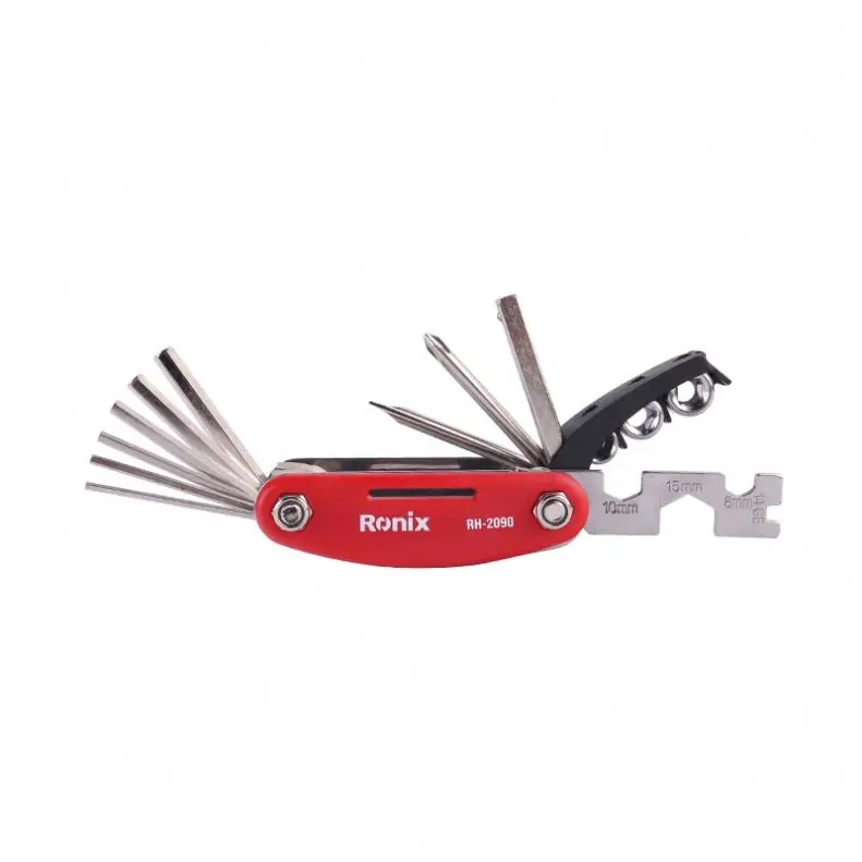 Ronix RH-2090 Model Steel Allen Wrench Cycling Mountain 14PCS Bike Maintenance Tools Bicycle Key Set with Hexagon Wrenches