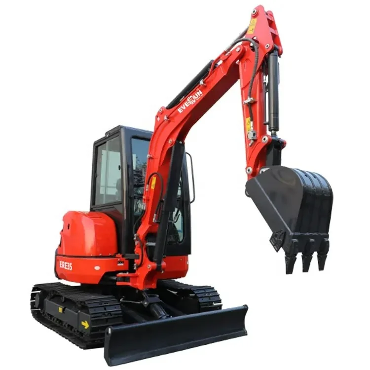 EVERUN ERE35 CE agricultural other farm machines compact bucket micro new mulcher hydraulic 3.5 ton excavator small mini digger