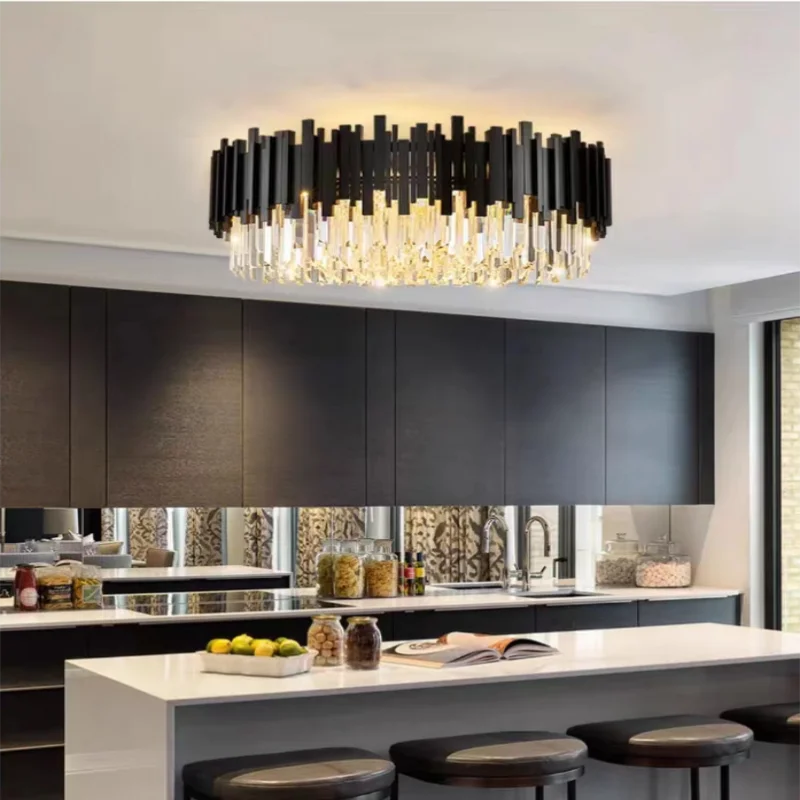 2023 New Design Living Rom Luxury  Crystal Chandeliers Pendant Lights Guzhen  Hot Selling Promotional  Led Hanging Lights