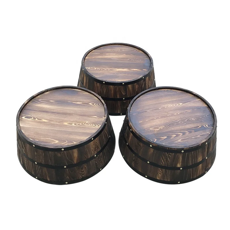 popular burning wooden barrels for sale different size available, mini wooden barrel bathtub for chateau wine storage
