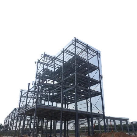 High quality Fast Construction Prefabricated Modern Glass House Steel Structure Apartment Hotel Building House