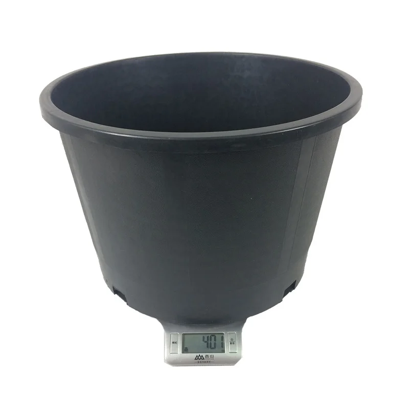 Best price wholesale multi size 5 gallon black nursery pot tree pot