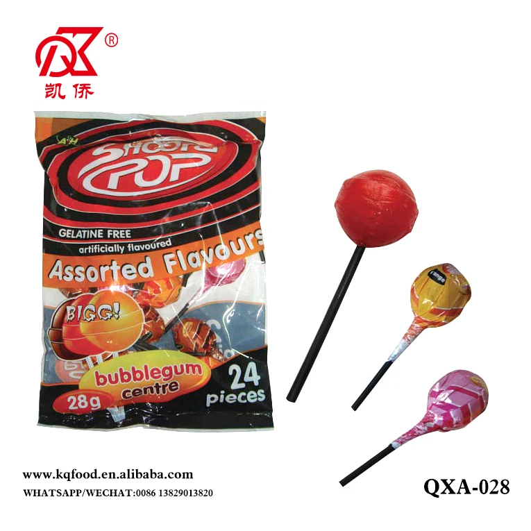 28 г фруктовый поп жевательной резинки центр кислый Сладости