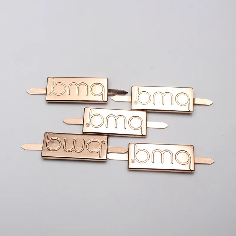 Bag Metal Hardwear Name Tags Cap Label  Pin Metal Logo Tag for Bag