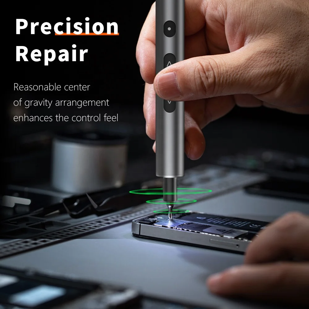 KS-882039 120 in1 Newest Lithium Battery Precise Screwdriver Set, Gray Bag Blue Edge Portable Repair Tools Kit for Computers