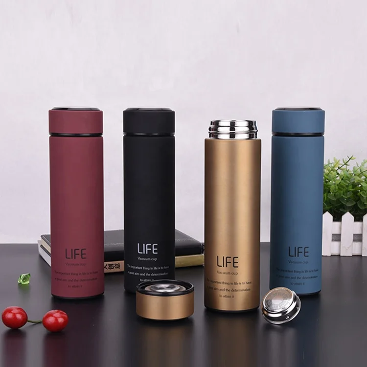 17oz/500 мл мягкий на ощупь пальто чайная кружка термос чашка с двойными стенками изолированный термос из нержавеющей стали на заказ бутылка для воды