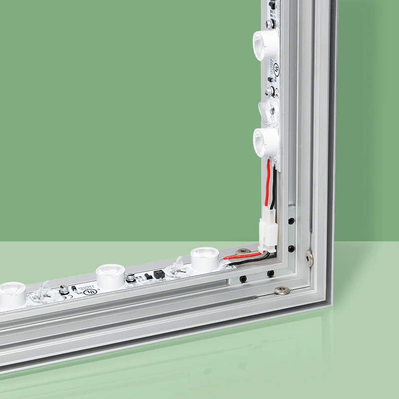 
CRI80 high power LED edge lit light module for fabric box 