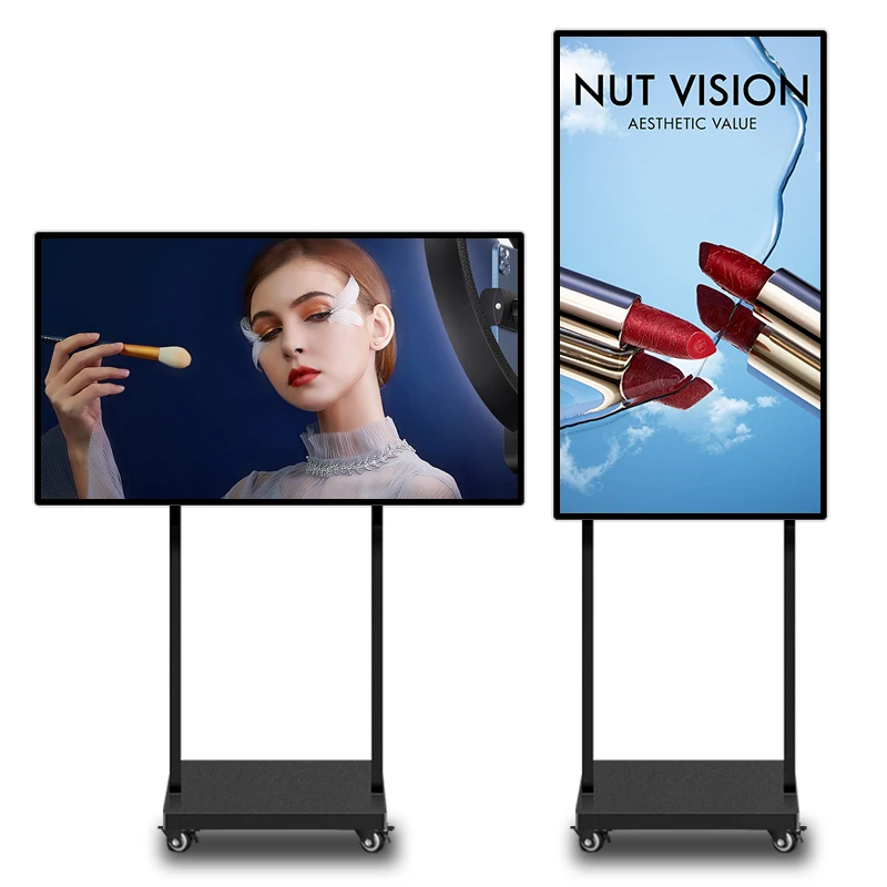 Custom Indoor Floor Stand Interactive Video Digital Display Vertical TV AD Machine LCD Touch Screen Advertising Player