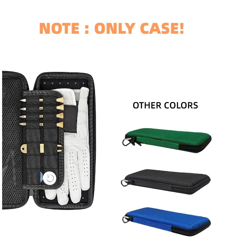 Customized Hard Shell Sports Leather Eva Golf Glove Holder Storage Case  For Men And Women