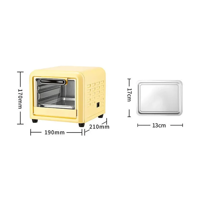 Home Kitchen 5L Mini Microwave Convection Oven, Compact Electric Pizza Oven, Crepe Roast Grill Breakfast Toaster Sandwich Bread