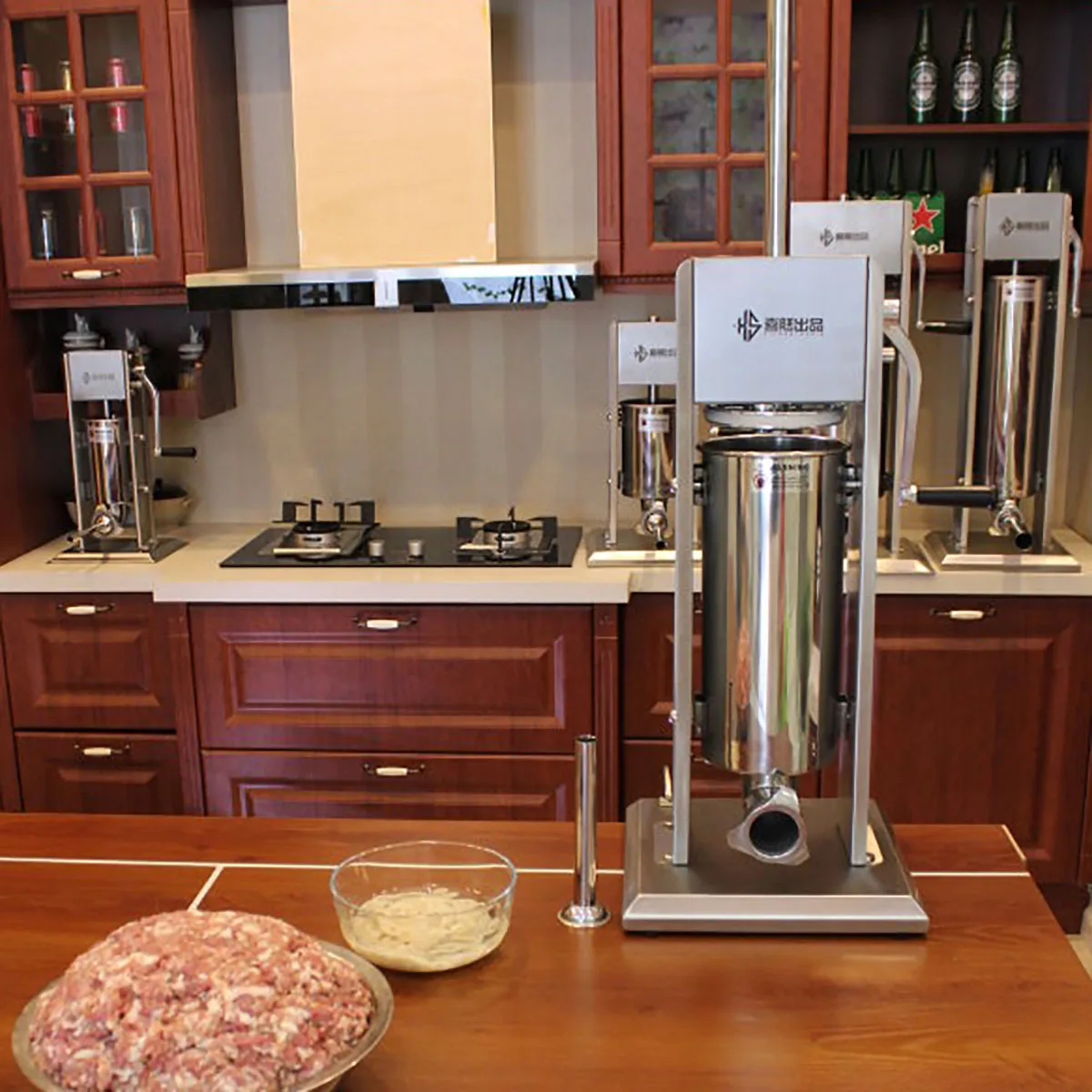 7L  Factory direct sales commercial sausage stuffer durable high quality sausage filler stainless steel  kitchen use