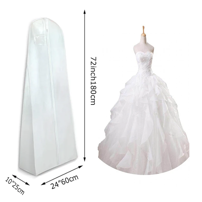 Небольшой минимальный заказ 100 шт. сверхдлинное свадебное платье одежда сумки с индивидуальным логотипом для свадебного