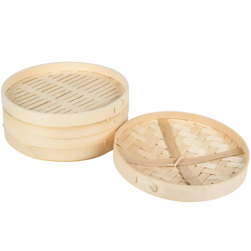 Wholesale Chinese Kitchen Cooking Mini Dumpling Dim Sum Food Steamer Basket Sets Bamboo Steamer With Liner