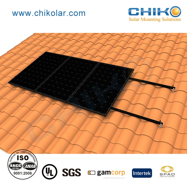 High Quality Tile Roof Solar Mounting Rack and Photovoltaic System for Solar Rooftop Support