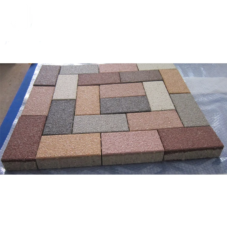 Eco-friendly skid resistance porous permeable ceramic pavers
