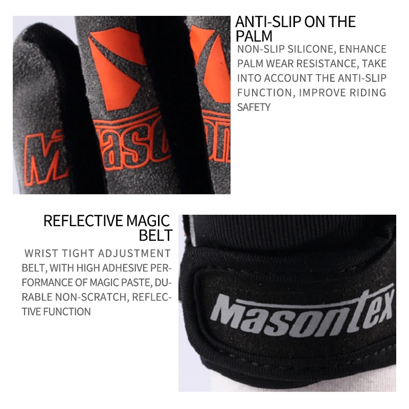 New Style Motorcycle Leather Carbon Fiber Gloves Windproof And Breathable Touch Screen Non-slip Racing Gloves