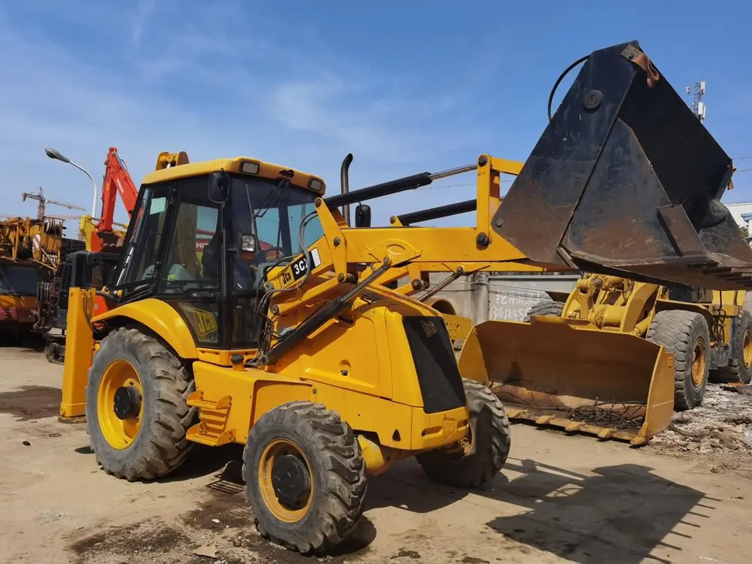 Factory Price 4X4 JCB 3CX Style Backhoe Loader Snow Sweeper China Factory Backhoe Excavator Loader