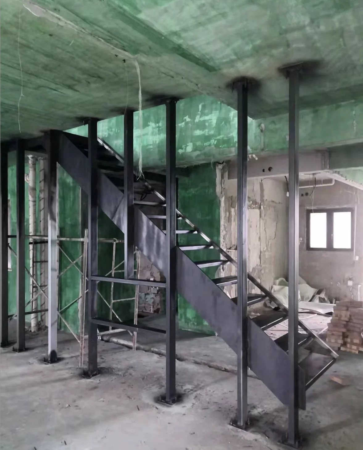 ECT 2023 Building Code Wood Tread Modern Staircase Floating Stairs