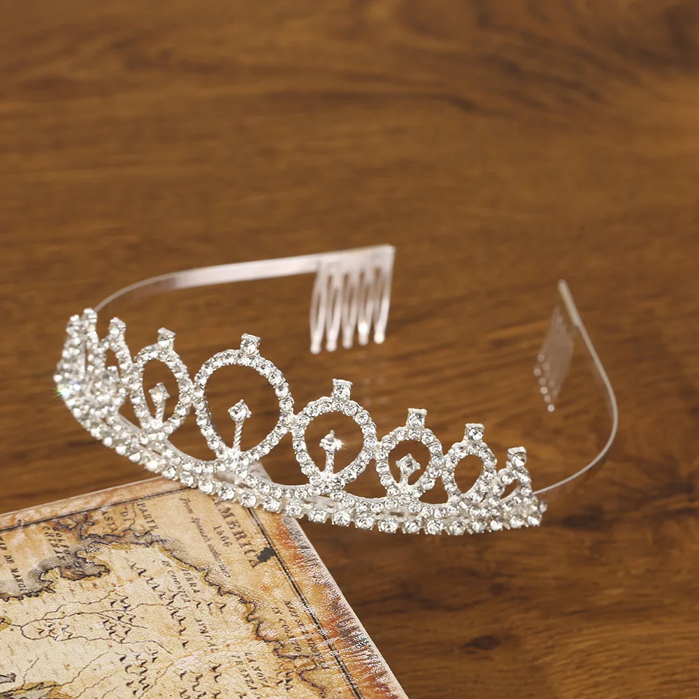 bridal crown head wear princess alloy hair accessories party birthday wedding crown
