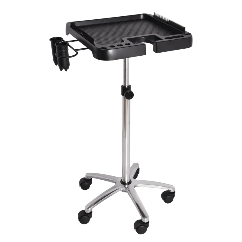 Wholesale Barber Beauty Stylist Folding Stand Suit Case Holder Dressing Hair Salon Trolly Cart Custom Hair Extensions Trolleys