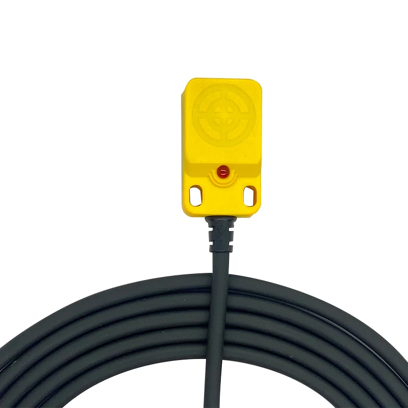 Square PBT Inductive Sensor Switch 10-30V Distance Proximity Switch 3 Wires  NPN PNP  Metal Detection for Automated Warehousing