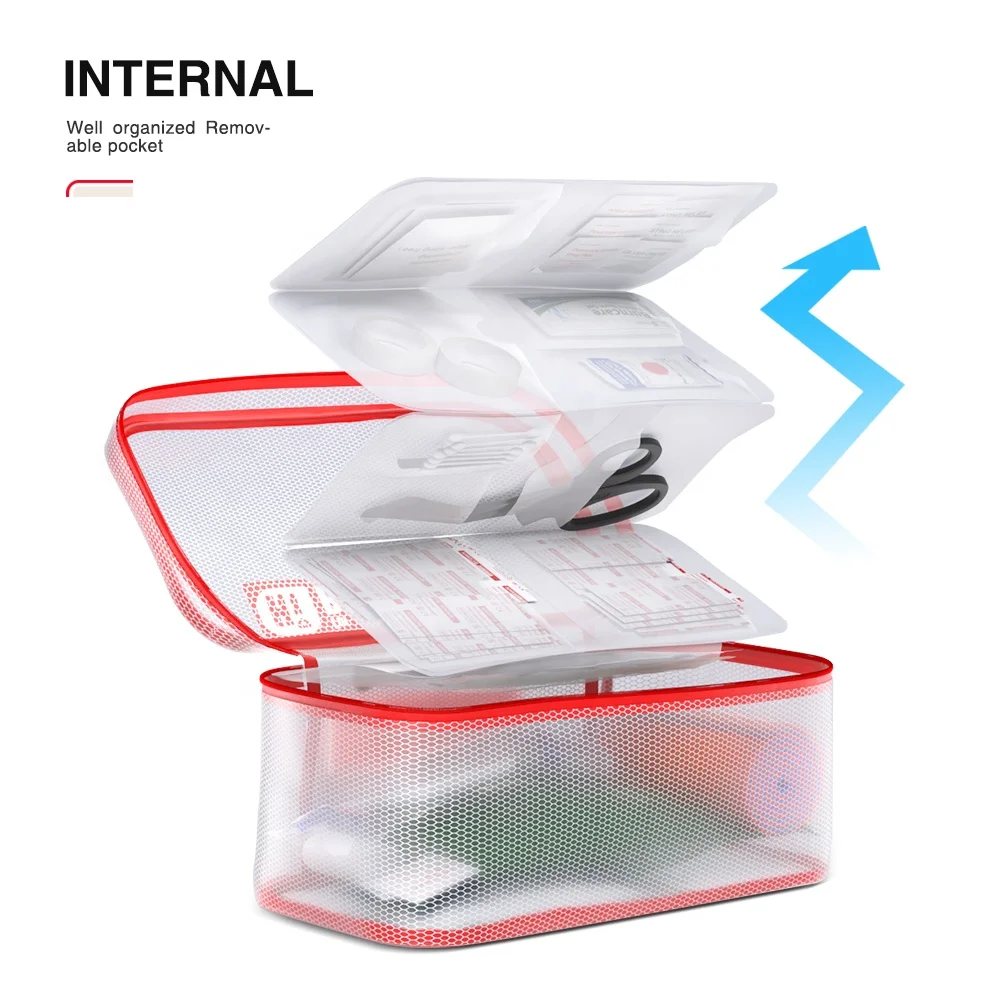 90 piece Waterproof football team 3 step Taxi trauma first aid emergency kit medical bag eco friendly kits with supplies case