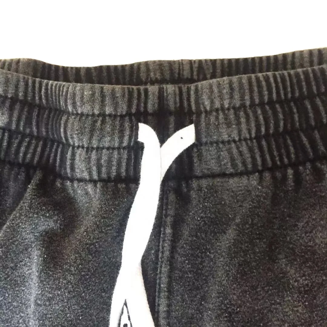 Hot sale wholesale from superjoy USA market washed make old CVC fleece  jogging pants