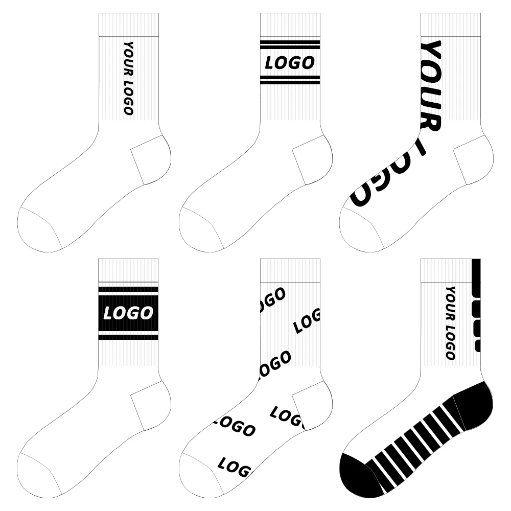 Low Moq Good Quality Professional Socks Factory Unique Own Logo Design Custom Socks With Customized Labels Tags Packaging