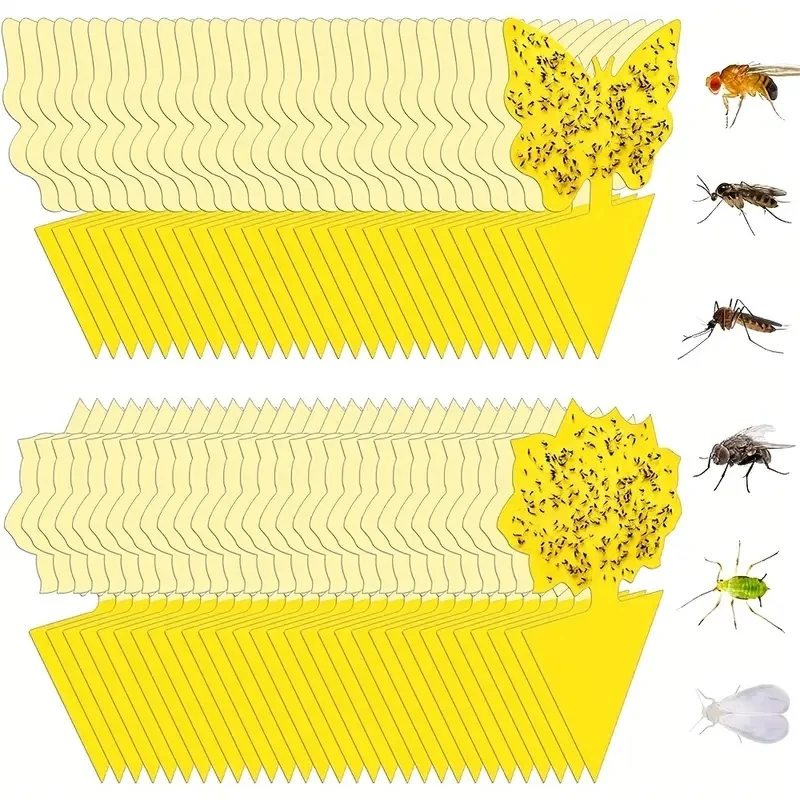 Sticky insect board, shaped mosquito stick trap yellow sticky insect board double-sided strong sticky insect