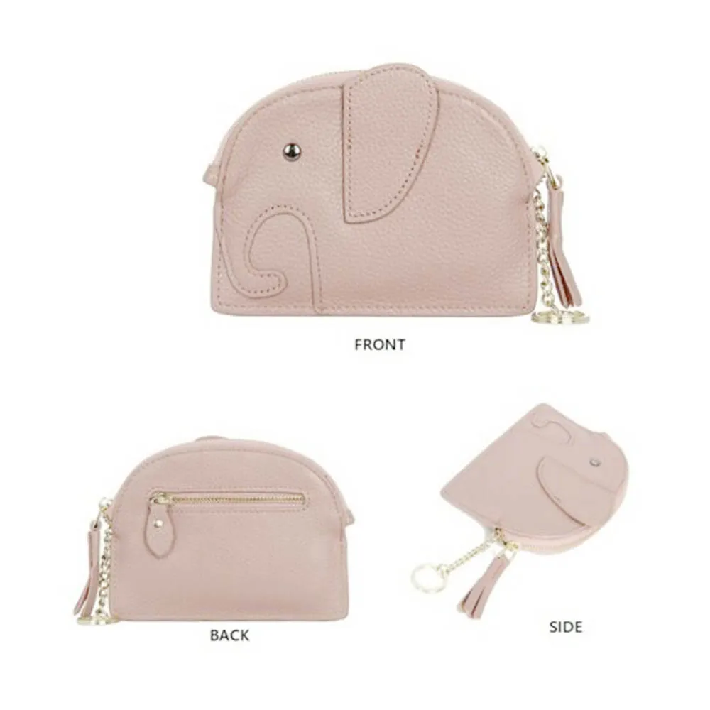 High Quality Custom logo Printing Wallet Women Zipper Mini Pink Wholesale Coin Purse