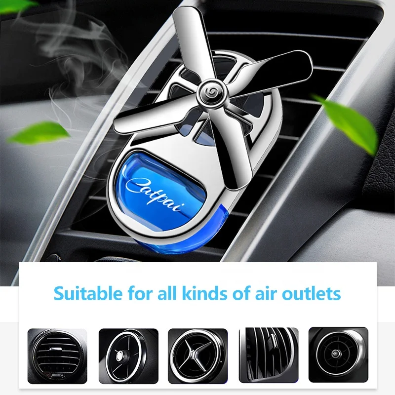 2021 Latest High Grade Essential Oil Vent Clip Aluminum Alloy Solid Car Air Freshener Car Air Scent Perfume Diffuser