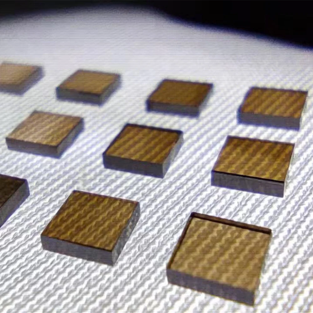 Thermal Management 3X3 Mm Raw Plate Material Gold Coated Diamond Substrate Diamond Chips