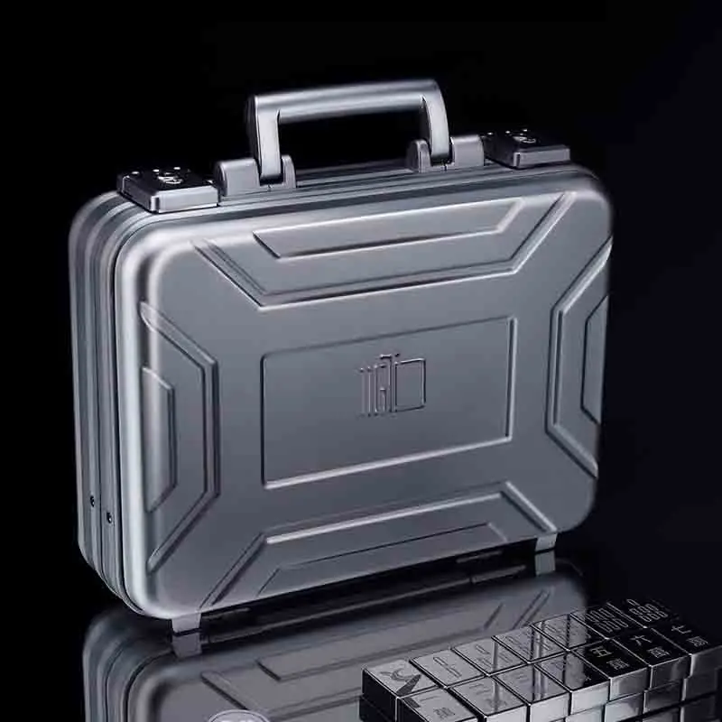 100 % Full Aluminum case with foam cut Attache Hard side Business metal Aluminum Brief Case  13 INCH 14 inch metal briefcase TSA