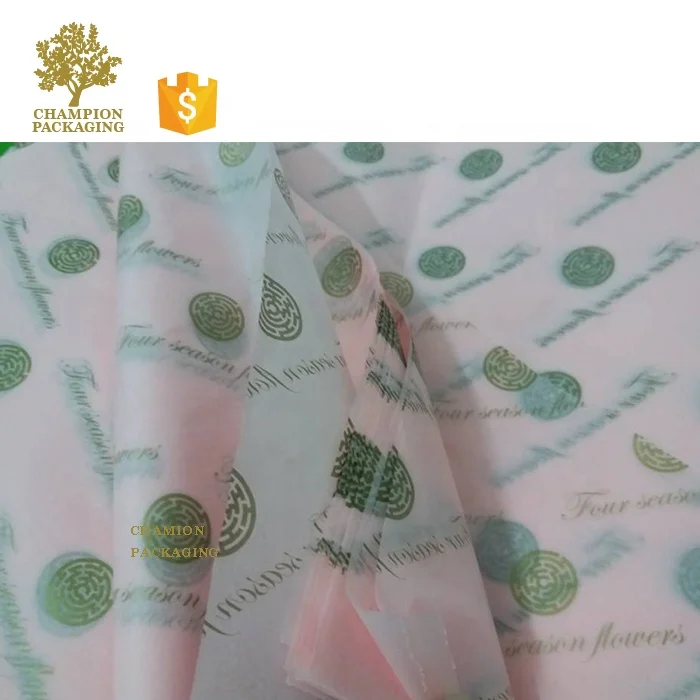 Пользовательский логотип печатная бумага для упаковки салфеток 17 г/м2 по заводской цене