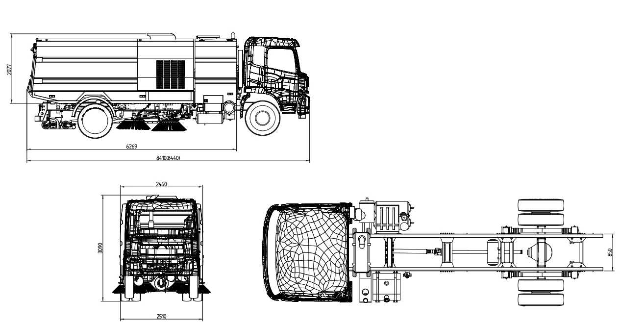 New Factory Price Electric Street Cleaning Vehicle Vacuum Road Sweeper with Reliable Motor Engine Gearbox Restaurant Industries