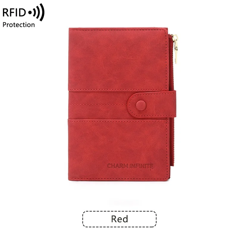 2024 new design multicolor zipper buckle passport cover multi-functional passport holder for travel