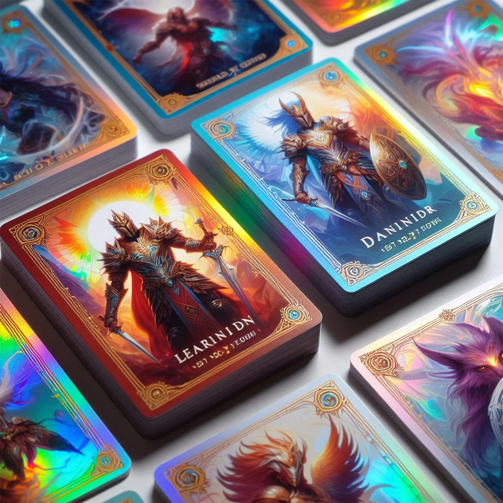 Supplier Custom Holographic Foil Holographic Printing Trading Game Cards