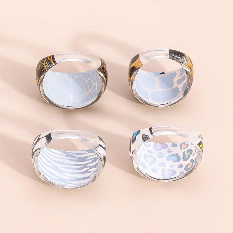 Hot Sales Simple and Fashionable Couple Plastic Ring