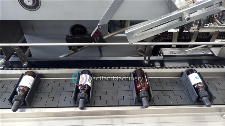 e-liquid bottle cartoning machine JB-120WZ automatic small glass essential oil bottle cartoning machine